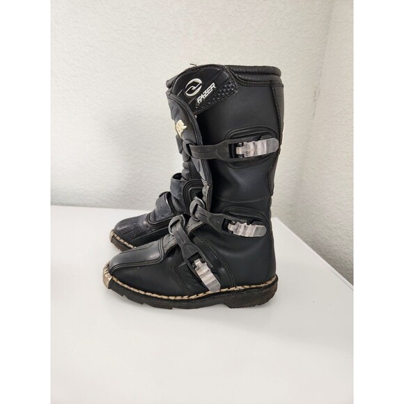 Answer Boys Racing Youth Boots Size 3 Show Lots Of Wear Please See Pictures - Picture 3 of 12